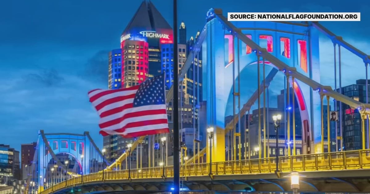 WPXI-TV news coverage of the National Flag Foundation’s Sojourn250 in Pittsburgh.